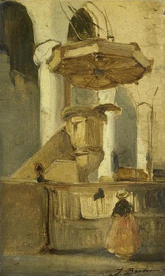 Johannes Bosboom The Pulpit of the Church in Hoorn china oil painting image